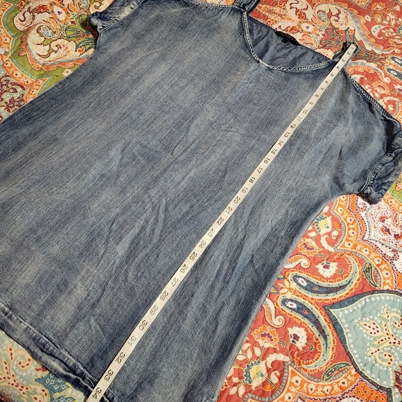 Velvet Heart Denim Cold Shoulder Dress - Picture 8 of 16